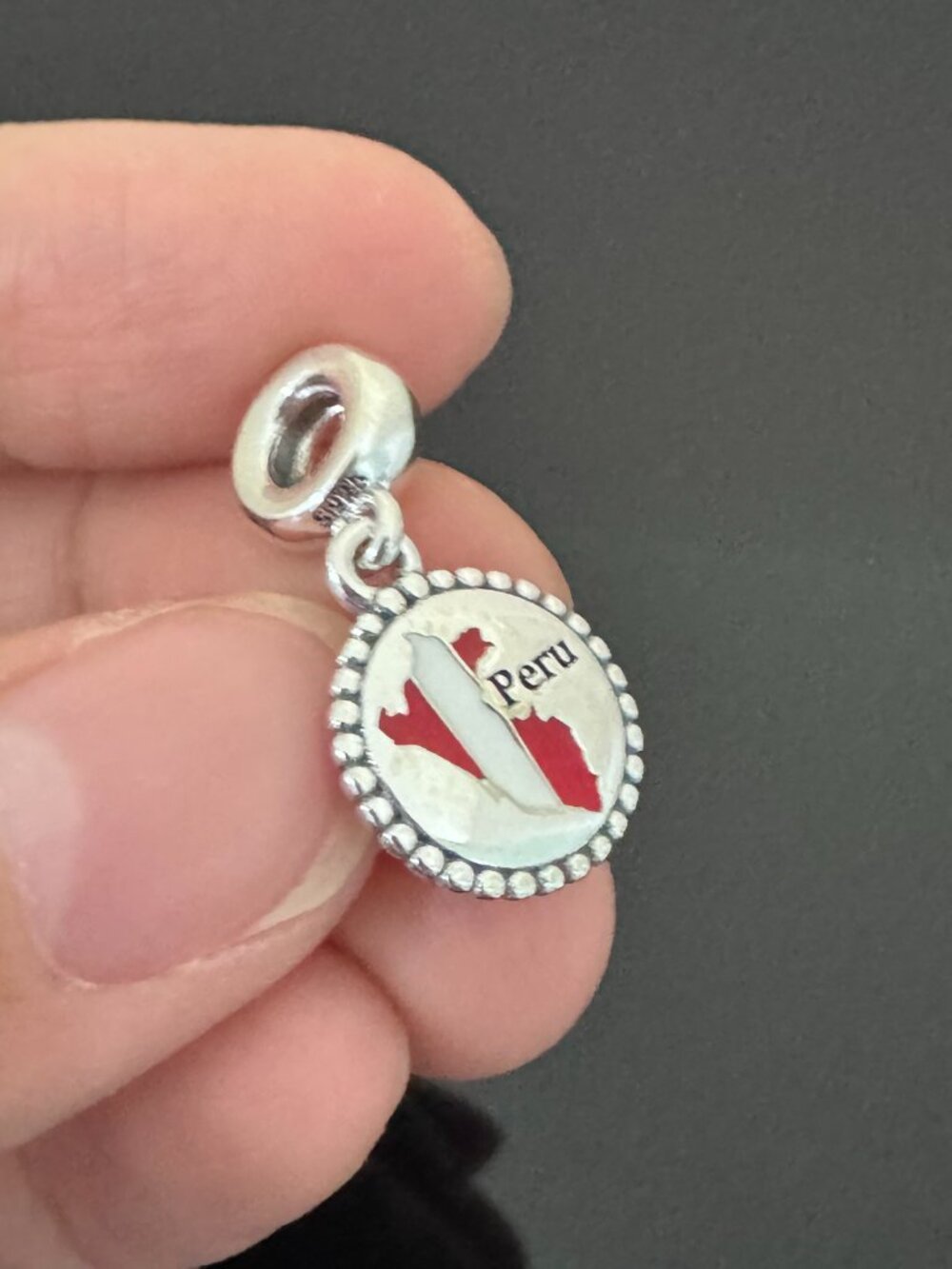 Pandora  Peru Map  Exclusive Charm